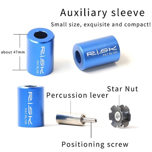 Installer For 28.6MM Bike Headset Front Fork Star Nut Installation Tool Kit - Picture 3 of 5