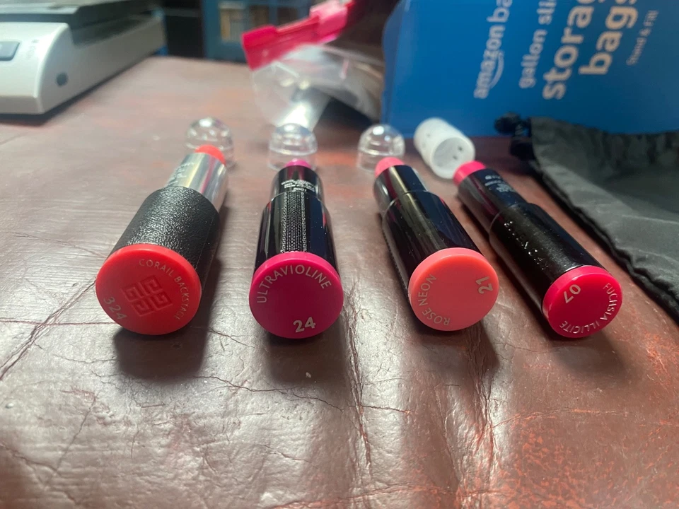 NEW Assorted LUXURY 4 piece GIVENCHY CHANEL Lipstick! - Image 2 of 2