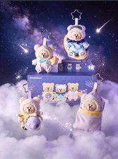 New Starbucks 2026 Purple Night Starry Sky Series Vinyl Bear Pendant Blind Box