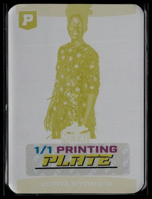 2025 Leaf Metal Pristine #BA-LN1 Lupita Nyong’o Printing Plate Yellow 1/1