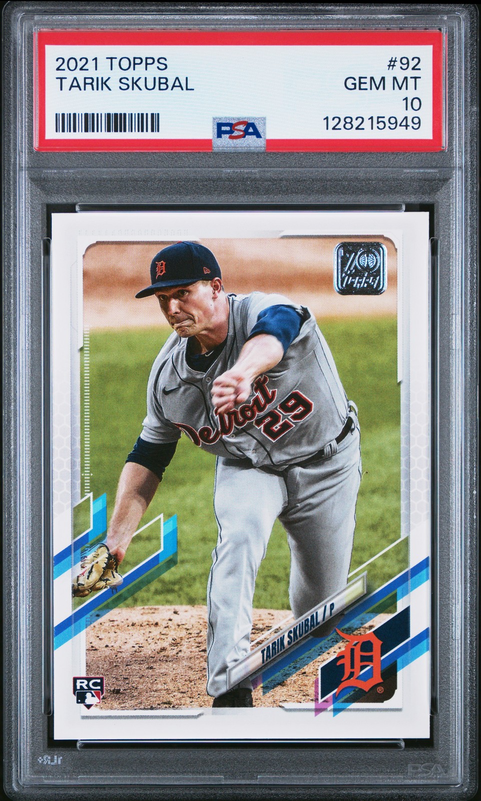 2021 TOPPS TARIK SKUBAL #92 PSA 10
