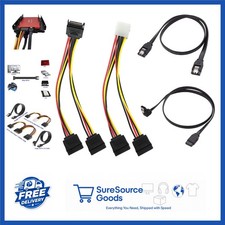 SATA Data Power Splitter Cable Kit 4 Pack 6 Gbps for SSDs Optical Drives