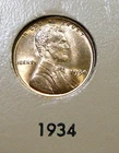 1934 Lincoln Cent - Brilliant Unc -  (BX34-11)