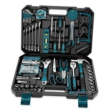  Home Tool Kit 257-PCs - Household Basic Repair Tool Set for Men Women - Blue