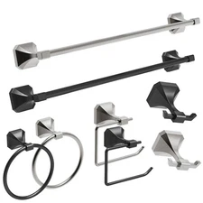 4 Piece Towel Bar Set Bath Accessories Bathroom Hardware Set Stainless Steel