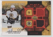 2007 Upper Deck Black Diamond Jerseys Dual Ruby 71/100 Chuck Kobasew #BDJ-CK 2d8