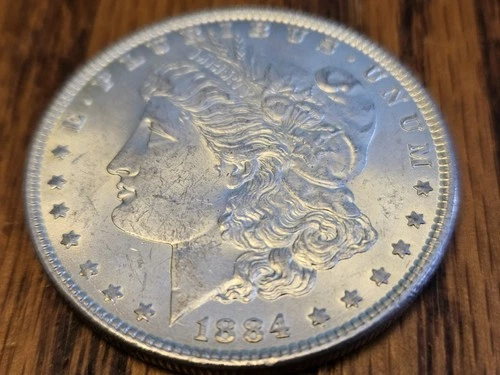 1884 MORGAN VIDEO CH/GEM BU+ LUSTER & JUST ABOVE MELT PRICE & FREE USA SHIPPING!