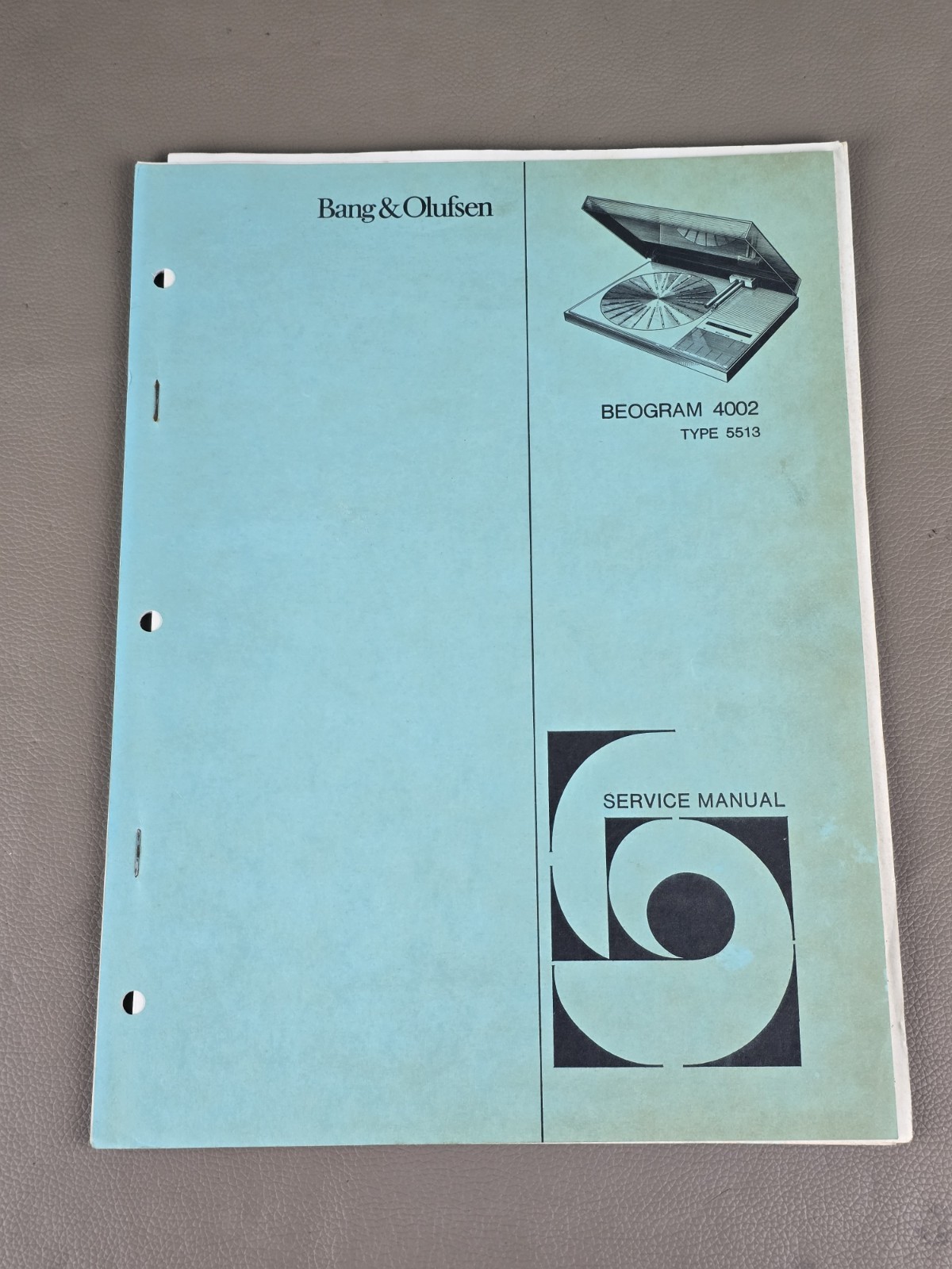 Bang&Olufsen Beogram 4002 Service Manual D-2518
