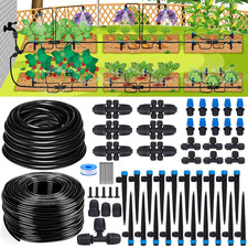 240FT Drip Irrigation System Kits, Quick Connect Automatic Garden Watering