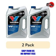 2 Pack Valvoline Vr1 Racing 10w-30 Motor Oil 5 Qt