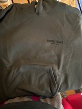 essentials black hoodie