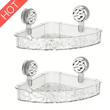 Shower Caddy Shelf Bathroom Corner Bath Storage Holder Organizer Triangular Rack