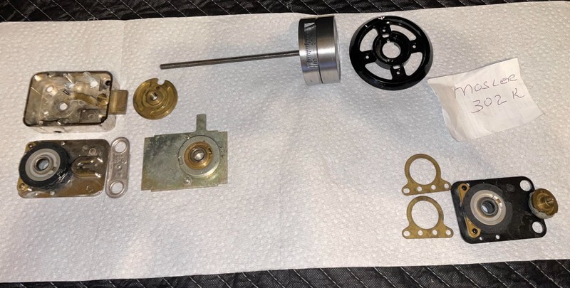 Spy Proof Safe dial plus various combination locks MOSLER 302K parts