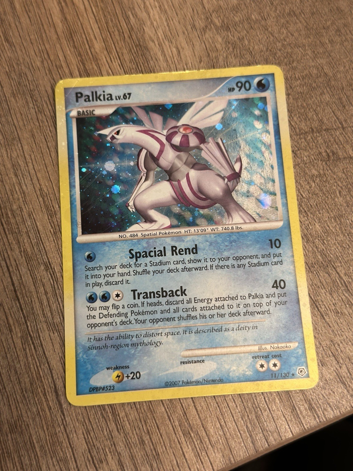 Palkia Diamond & Pearl 11/130 Holo Rare Pokemon Trading Card NM / LP