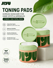 JiYu Toning Pads 2-Pack for Dark Spots Wrinkles Skin Care, 200 Total Pads