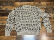 Vintage Mens XL Sweater Crewneck Grandpa Dad Fair Isle Wool Multicolor Geometric