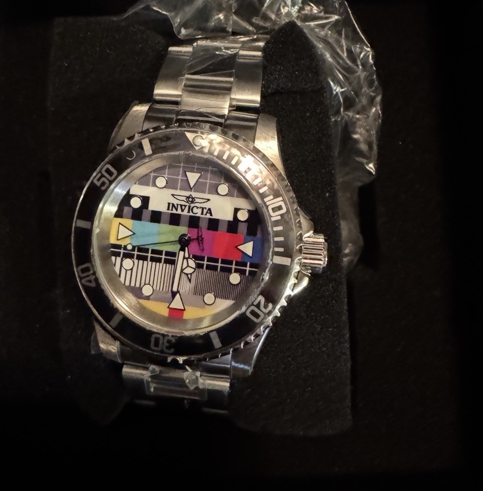Invicta Men's Watch Pop Art Limited Editions Silver Tone, Black