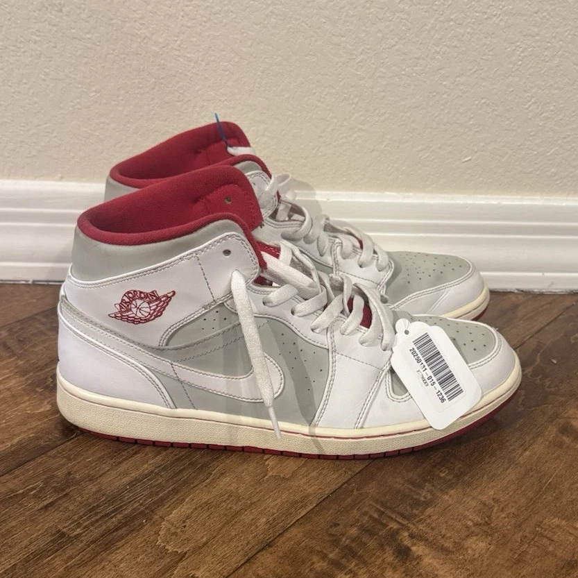Jordan 1 Mid Grey White for Sale | Authenticity Guaranteed | eBay