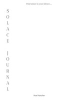 Solace Journal Noel Hatcher Taschenbuch Kartoniert / Broschiert Englisch 2020
