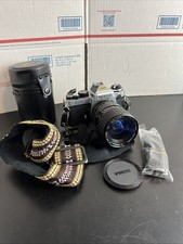 Nikon FE silver SLR Film Camera Ai Japan With Sigma 28-80mm 3.5-4.5 Lens Working