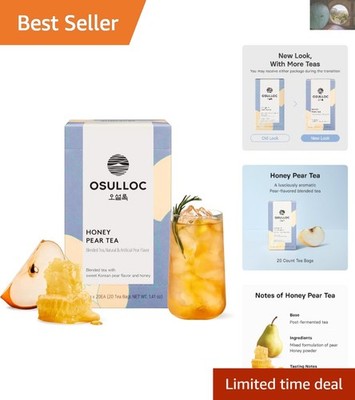 Honey Pear Tea -  Fruit Blend in Teabags from Jeju Island - 20 Count
