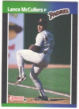 1989 Donruss Lance McCullers #129 Print Line Error Across Top of Card!