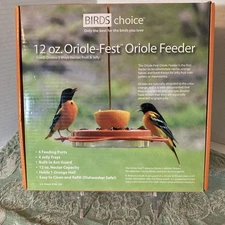Bird’s Choice 12 ounce Oriole – Fest Oriole Feeder