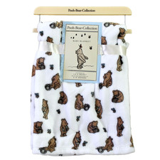Pooh Bear Collection Winnie the Pooh Eating Honey Lovey Plush Baby Blanket E