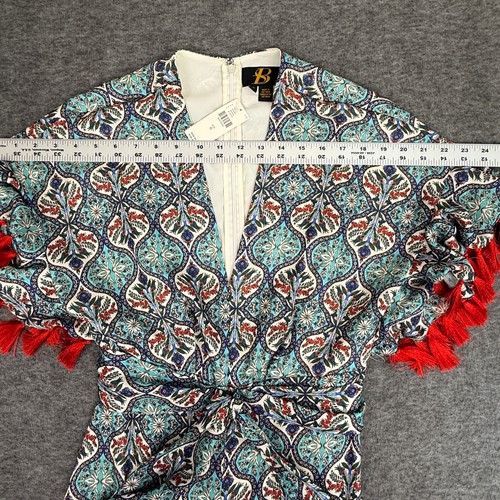 Anthropologie Sachin & Babi Maxi Dress size 0 Tassel V-Neck Fit and Flare NWT - Picture 10 of 17