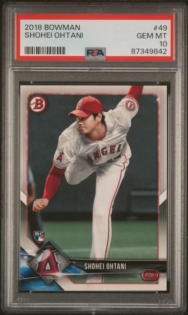 2018 Bowman - Shohei Ohtani #49 (RC) PSA 10 view 1