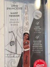 DISNEY Tweezerman Moana Slant Tweezer - Eyebrow Tweezers for Women and Men NEW