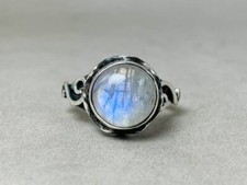 Rainbow Moonstone Ring,925 Sterling Silver Ring,Handmade Ring,All Sizes 3 to 14