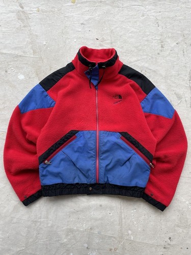 Vintage The North Face 90s Extreme Z Fleece Jacket Large Full Zip Color Block