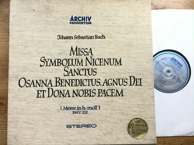 198 190/92 / Bach Messe in H-Moll / 3 LP box set