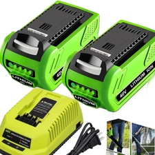 40V 6.0Ah For Greenworks G-MAX Lithium Battery 29472 29462 29252 20202 40 Volt