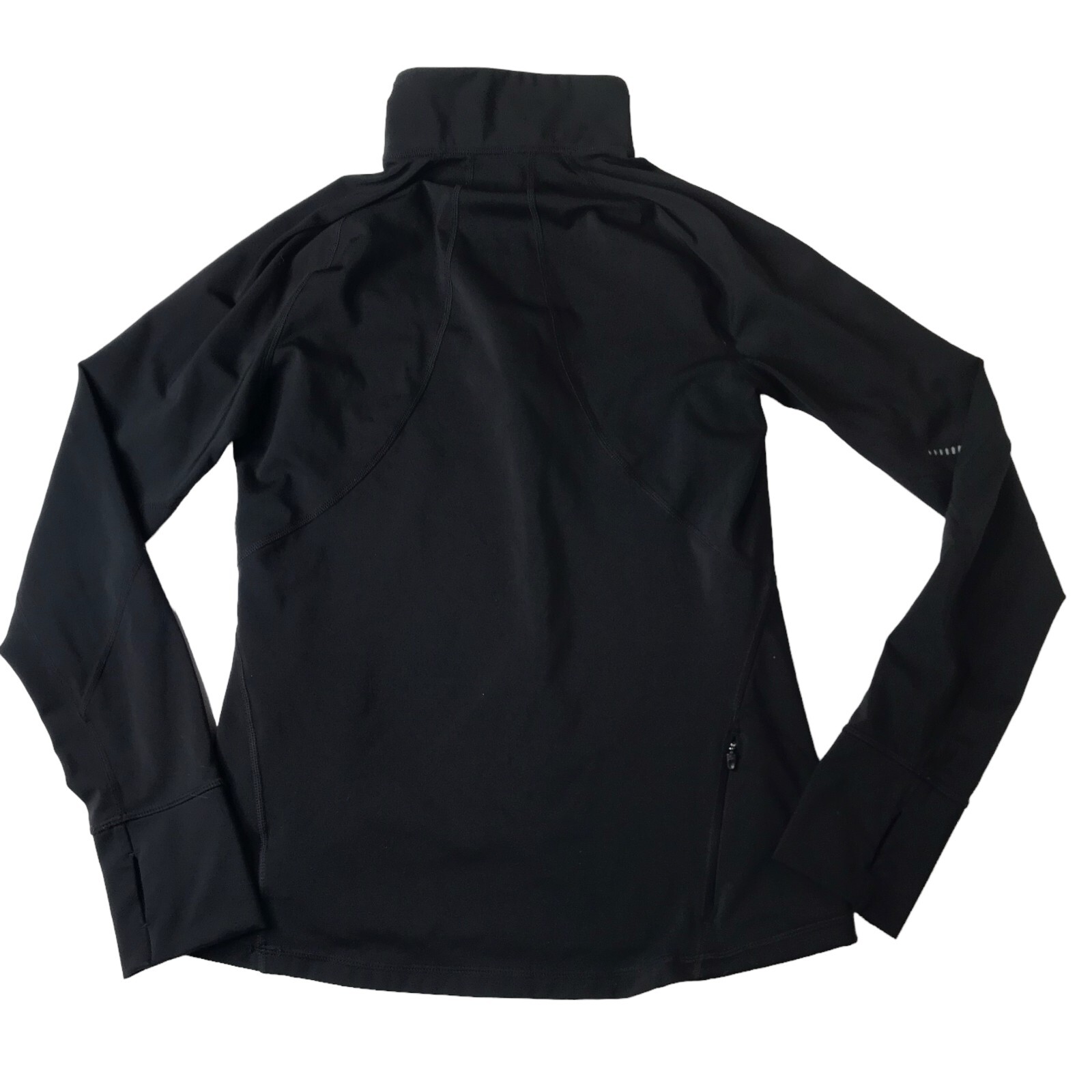 GAP Body Athletic Pullover Half Zip Solid Black S… - image 13