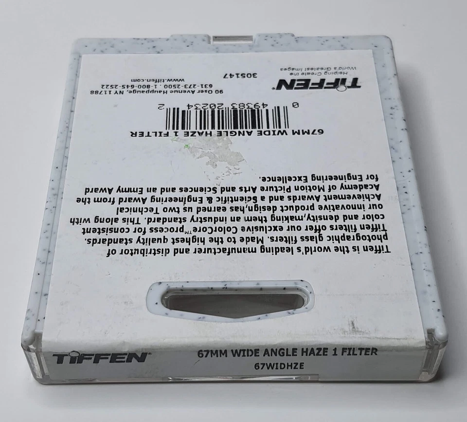 Genuine Tiffen 67mm Wide Angle Haze 1 Glass Lens Filter 67 mm UV Protection - Image 4 of 4