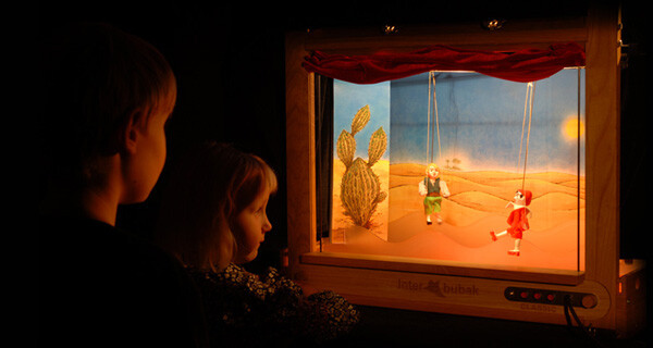 PUPPET THEATRE -12 puppets, 30 stages, original handmade from CZECH REPUBLIC