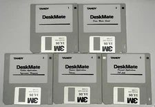 Tandy 1000 RL Boot system and Deskmate Disks / 3.5 Floppies Free Ship ! !