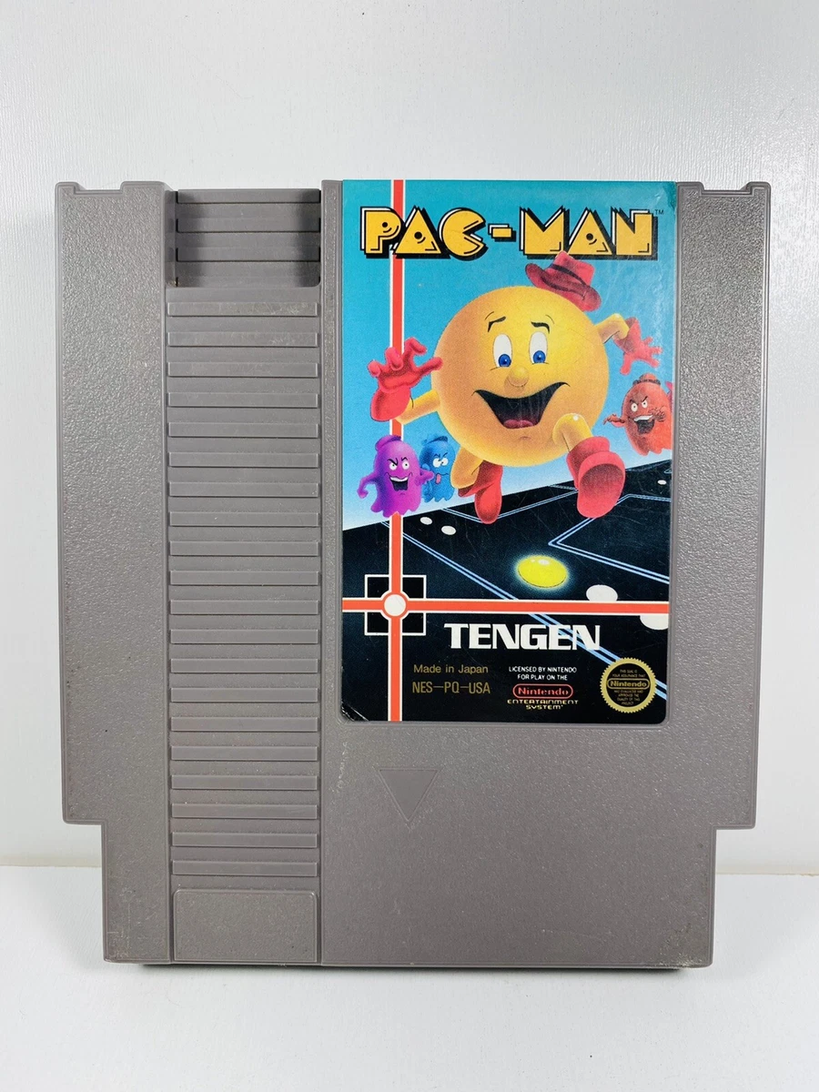 PAC MAN NES Nintendo Original Classic Authentic Tengen Grey Game TESTED