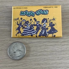 1994 Mardi Gras La Crosse Wisconsin Celebration Fair Pinback Button #41032