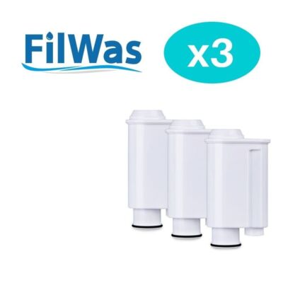 3 x FilWas Wasserfilter kompatibel mit Saeco Kaffee und Espressovollautomaten