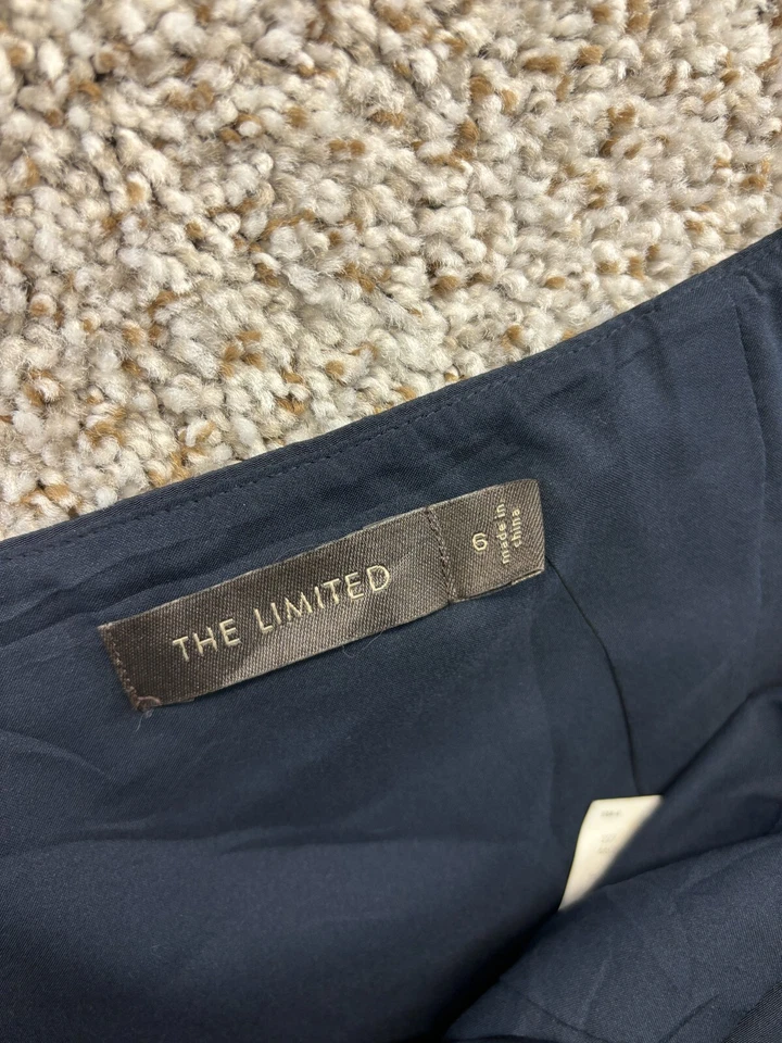 Vestido negro The Limited plisado de un hombro talla 6 Foto 2 de 4