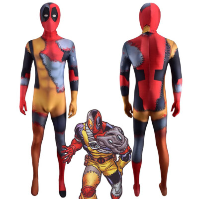 True Believers: Evil Deadpool Costume Wade Wilson Cosplay Bodysuit
