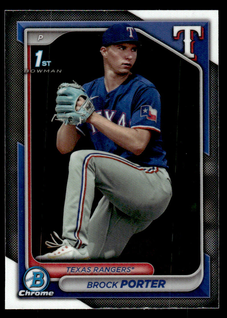 2024 Bowman #BCP-36 Brock Porter Chrome Prospects Card Texas Rangers