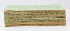 Annals Of Applied Biology 1970 Full Jahr From...