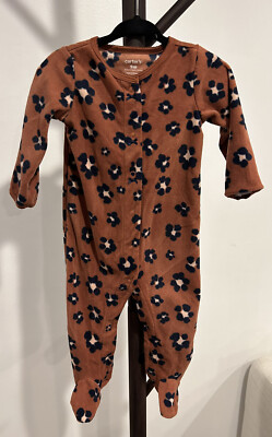 Baby Girl Fleece Footed Pajamas | Carter s 6 Months | NWT!