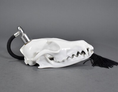 Augarten Wien Porzellanflakon Parfüm Fuchs Schädel Skull Figur figure Wendy Jim