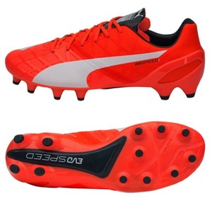 puma cleats red