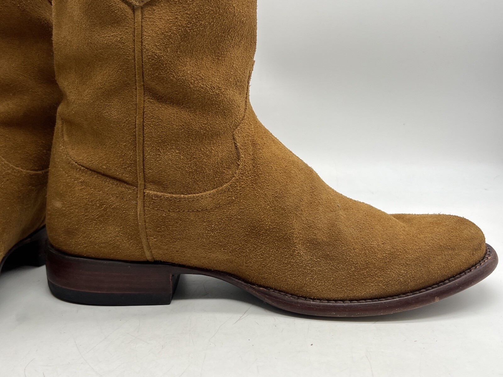 PREOWNED Tecovas THE SHANE Suede Roper Cowboy Boot Me… - Gem